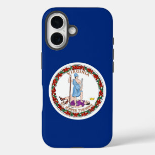 Apple iPhone 16 Case, Virginia State flag iPhone 16 Case