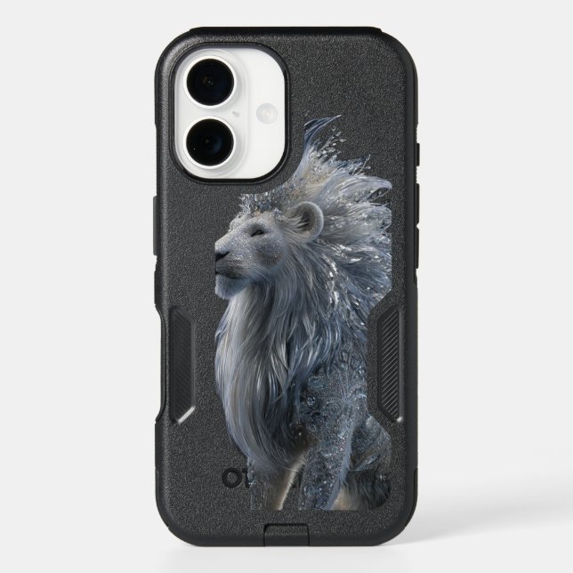 Apple iPhone 16 Crystal Lion design Case  (Back)