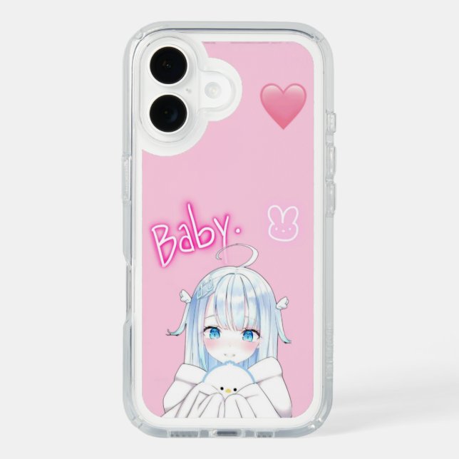 Apple iphone 16 mobile cover anime girl  (Front)