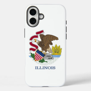 Apple iPhone 16 Plus Case-Mate, Illinois flag iPhone 16 Plus Case