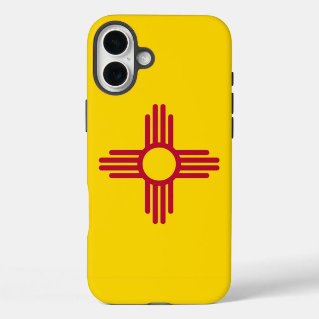 Apple iPhone 16 Plus Case-Mate New Mexico flag Case-Mate iPhone Case (Back)