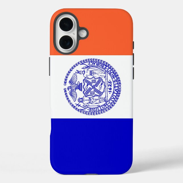 Apple iPhone 16 Plus Case-Mate New York flag Case (Back)