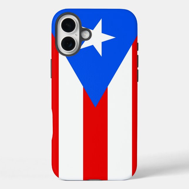 Apple iPhone 16 Plus Case-Mate Puerto Rico flag Case (Back)