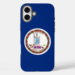 Apple iPhone 16 Plus Case, Virginia flag iPhone 16 Plus Case