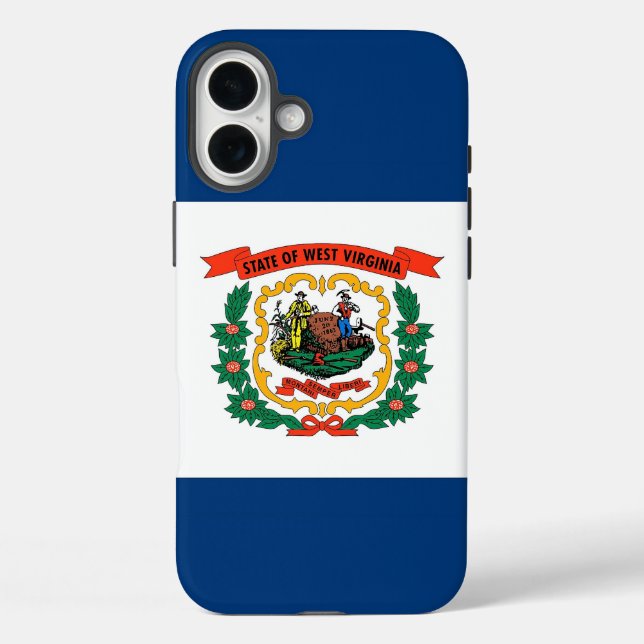 Apple iPhone 16 Plus Case, West Virginia flag Case-Mate iPhone Case (Back)