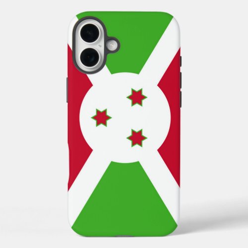 Apple iPhone 16 Plus Mate, Burundi flag Case