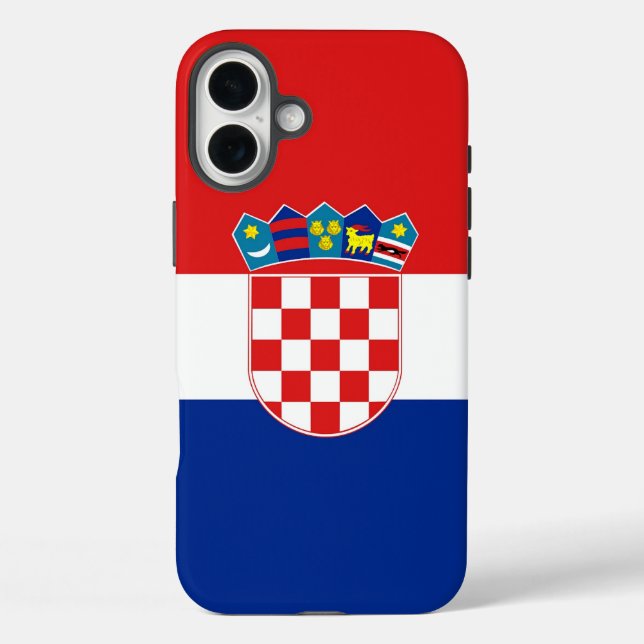 Apple iPhone 16 Plus Mate, Croatia flag Case-Mate iPhone Case (Back)