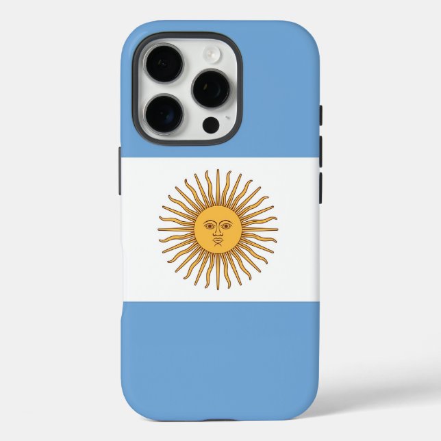 Apple iPhone 16 Pro Case-Mate, Argentina flag Case-Mate iPhone Case (Back)