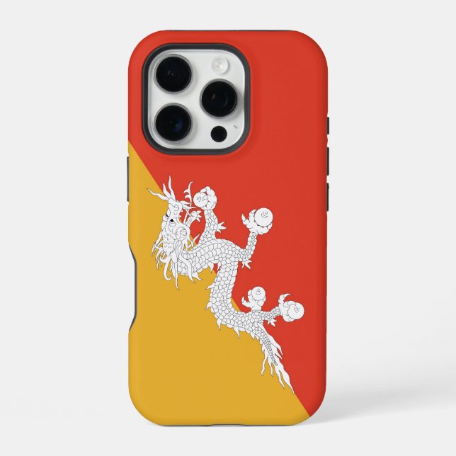 Apple iPhone 16 Pro Case-Mate, Bhutan Flag Case (Back)