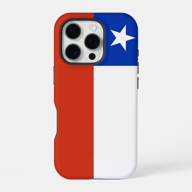 Apple iPhone 16 Pro Case-Mate, Chile flag Case (Back)