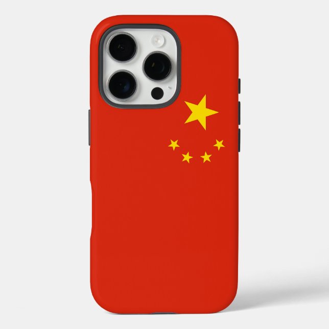 Apple iPhone 16 Pro Case-Mate, China flag Case-Mate iPhone Case (Back)