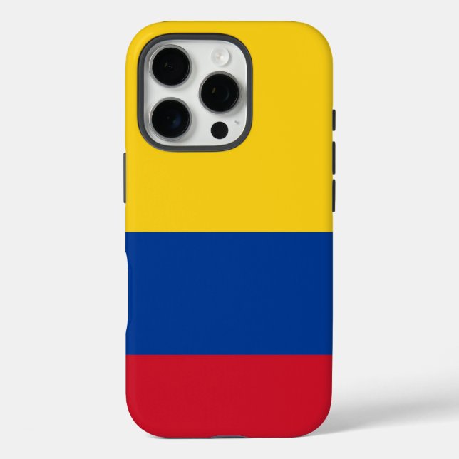 Apple iPhone 16 Pro Case-Mate, Colombia flag Case-Mate iPhone Case (Back)