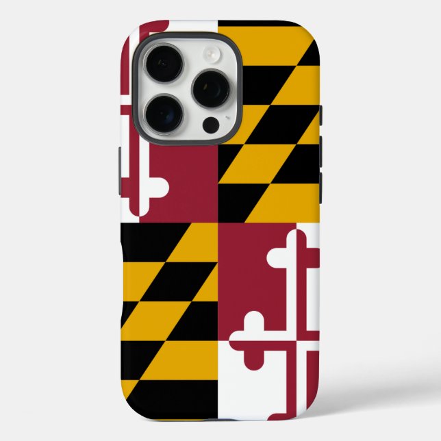 Apple iPhone 16 Pro Case-Mate, Maryland flag Case-Mate iPhone Case (Back)