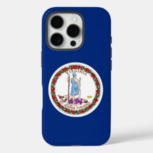Apple iPhone 16 Pro Case, Virginia State flag iPhone 16 Pro Case