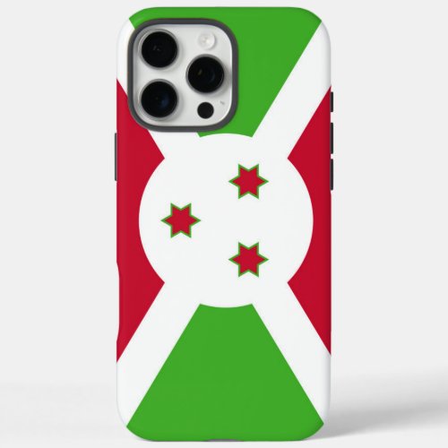 Apple iPhone 16 Pro Max Case, Burundi flag Case
