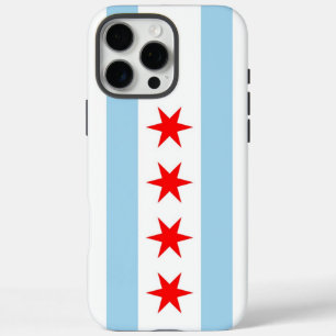 Apple iPhone 16 Pro Max Case, Chicago flag iPhone 16 Pro Max Case