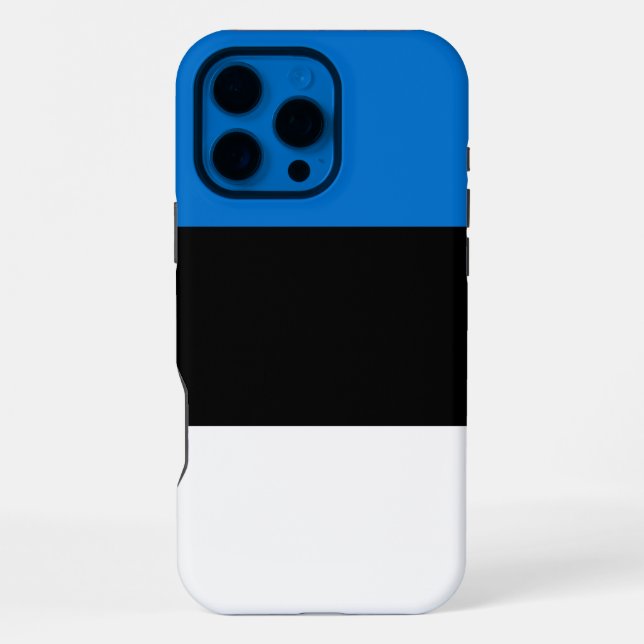 Apple iPhone 16 Pro Max Case, Estonia flag Case (Back)