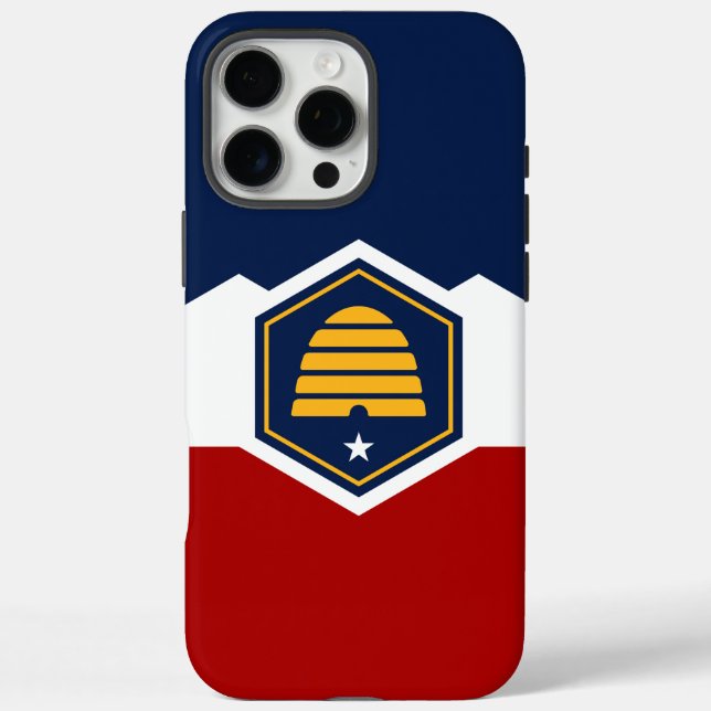 Apple iPhone 16 Pro Max, Utah State flag Case-Mate iPhone Case (Back)