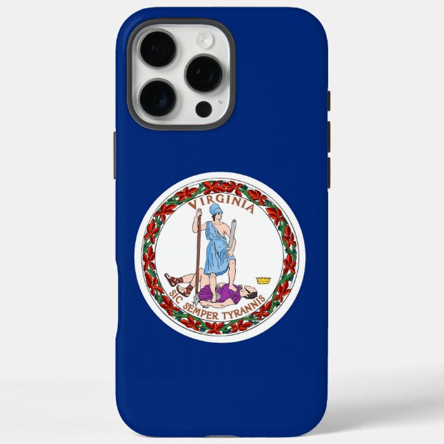Apple iPhone 16 Pro Max, Virginia State flag Case-Mate iPhone Case (Back)