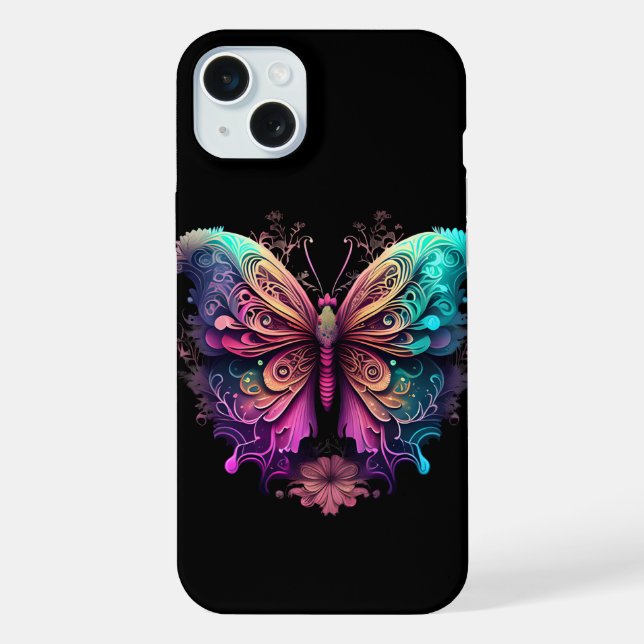 Apple iPhone butterfly rainbow space phonecase  Case (Back)