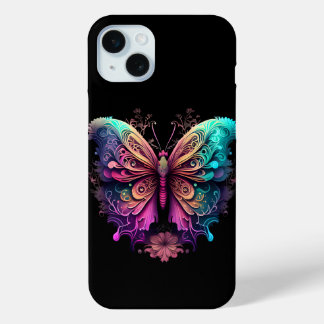 Apple iPhone butterfly rainbow space phonecase iPhone 15 Plus Case