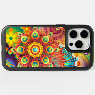 Apple iPhone Case, Whimsical Geometric Design. 15 Pro Max Case