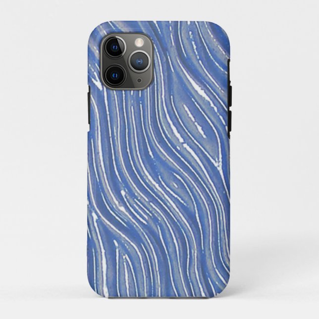  Apple iPhone Case with Blue Water flowing (Back)