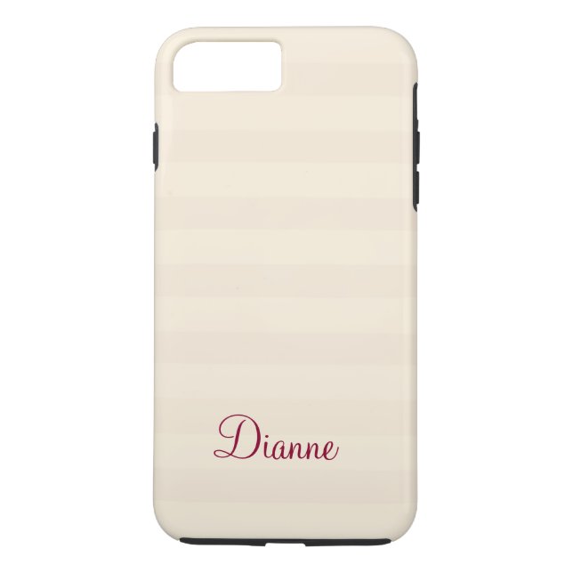 Apple iPhone Protective Case with Name (Back)