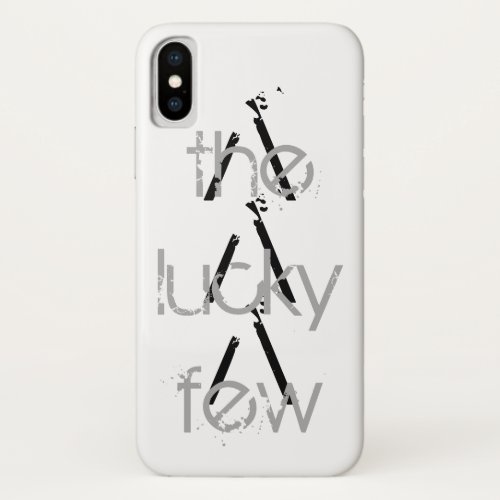 Apple iPhone X Barely There Phone Case lucky few