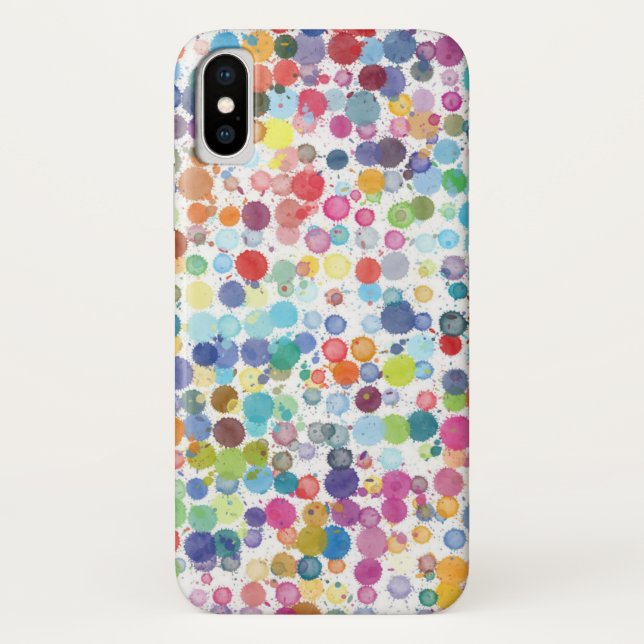 Apple iPhone X CaseMate Case Watercolor Paint Drop (Back)