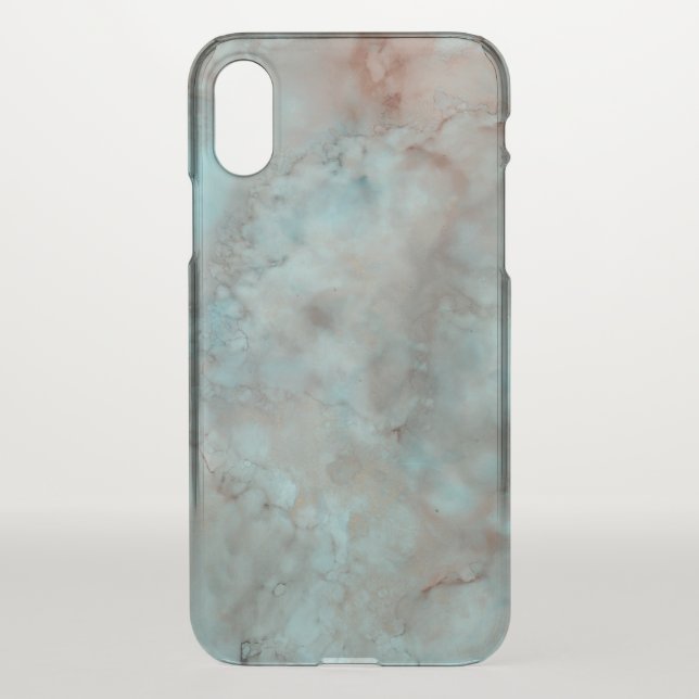 Apple IPHONE X Inks of Blue-Greens Uncommon iPhone Case (Back)