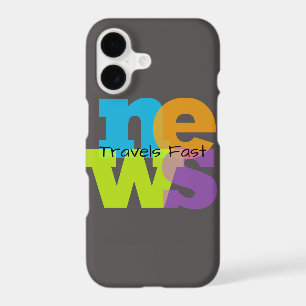 Apple iPhone X Phone Case Colorful News Travels