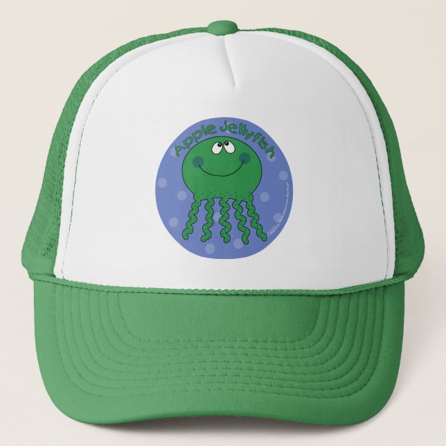 Apple Jellyfish Trucker Hat (Front)