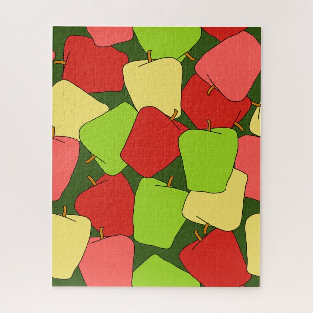 Apple Jumble Pattern Jigsaw Puzzle (Vertical)