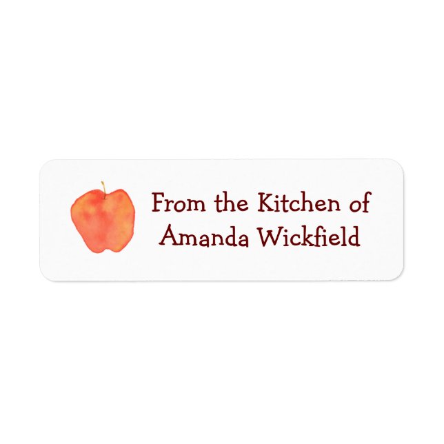 Apple Kitchen Label (Front)