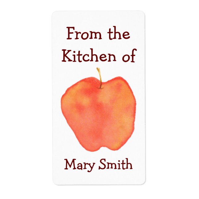 Apple Label (Front)