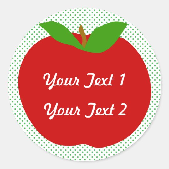 Apple Labels Zazzle