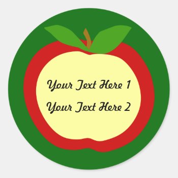 Apple Labels For Kitchen Or Clasroom by imagefactory at Zazzle