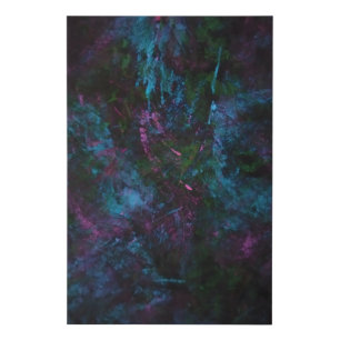APPLE LEAVES IN THE NIGHT FAUX CANVAS PRINT