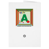 Apple Letter A (Back)