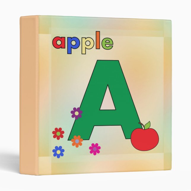 Apple Letter A binder (Front/Spine)