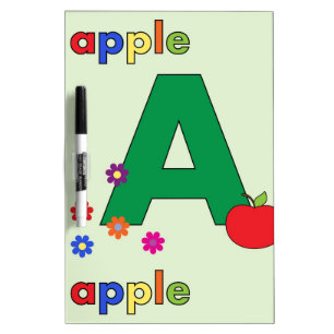 Apple Letter A Whiteboard