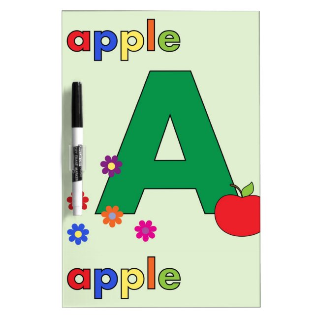 Apple Letter A Whiteboard (Front)