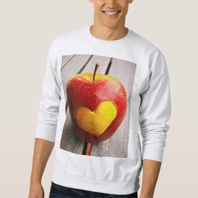 "Apple Love" Cute Photo. Buy Now  Sweatshirt (Front)