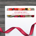 Apple Lovers Family Address Label at Zazzle