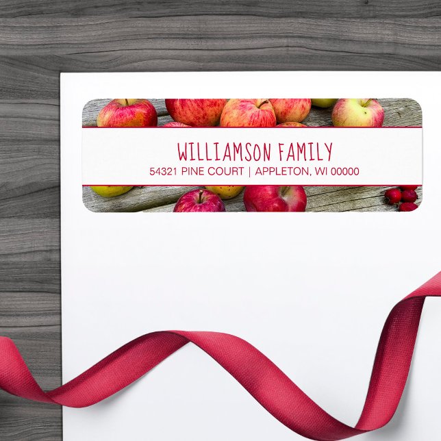 Apple Lovers Family Address Label (Creator Uploaded)