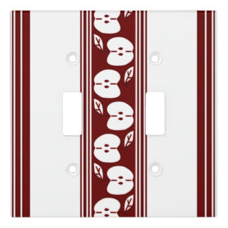 Apple Luxury Jacquard Stripes Light Switch Cover
