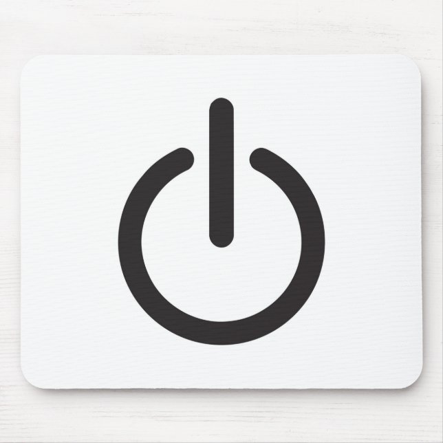 Apple mac Power button Mouse Pad (Front)