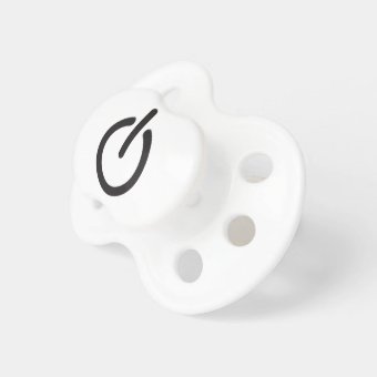 Apple mac Power button Pacifier | Zazzle