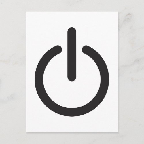 Apple mac Power button Postcard